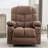 Massage Rocker Recliner Chair Rocking Chairs For Adults Oversized With 2 Cup Holders, USB Charge Port Soft Features A Manual Massage And Heat-1735425221