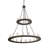 18 - Light Dimmable Wagon Wheel Chandelier