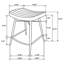 Tabouret de comptoir rembourré Amita-363070621-363070620