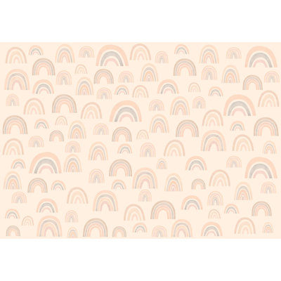 Papier peint pour enfants, arcs-en-ciel pastel