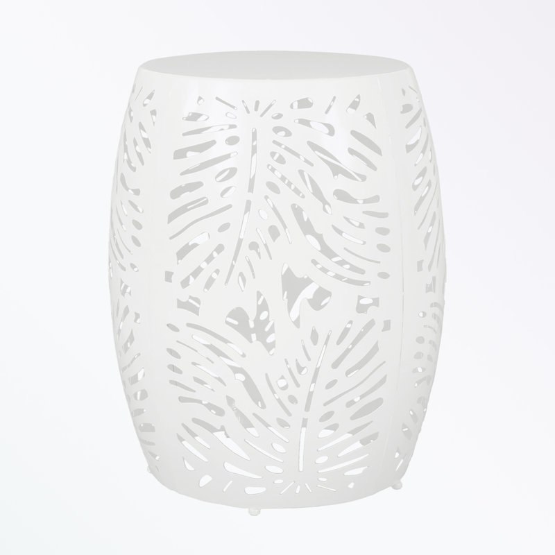 Outdoor Metal side Table with iron cut design