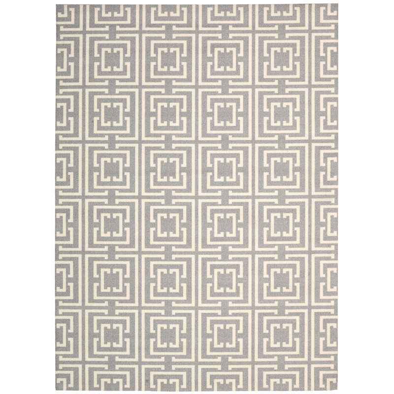 Derose Geometric Indoor Rug, Rectangle 4' x 6'