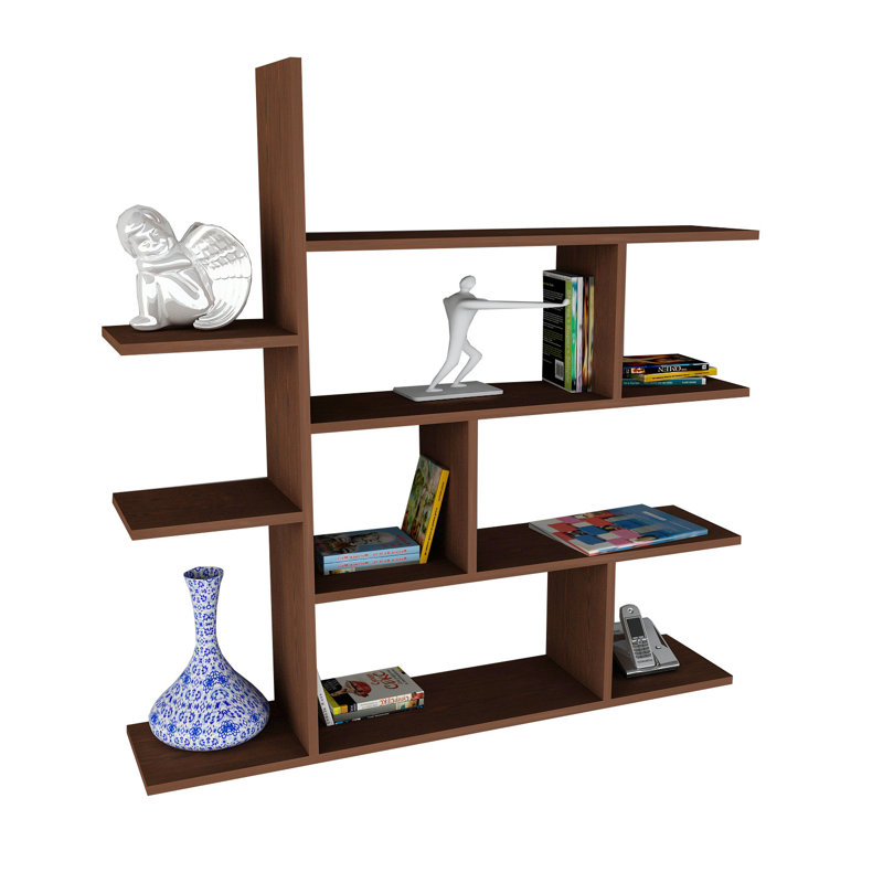 7 Piece Accent Shelf with Adjustable Shelves, Wenge