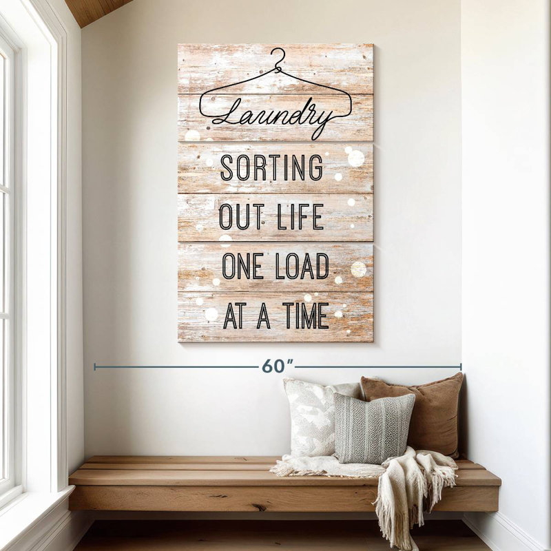Kema Laundry Quote, 50" H x 32" W