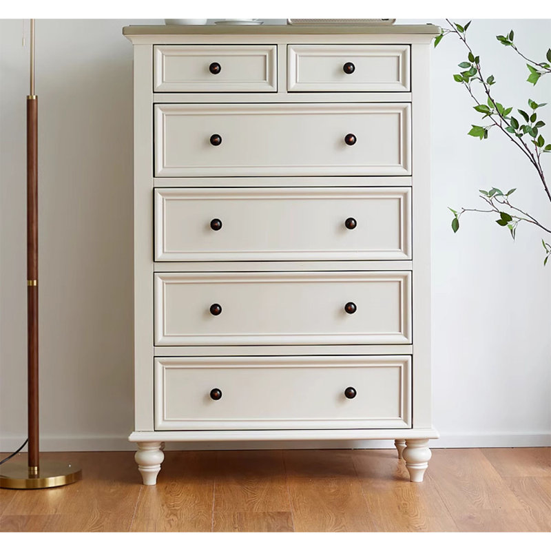 Commode décorative blanc crème