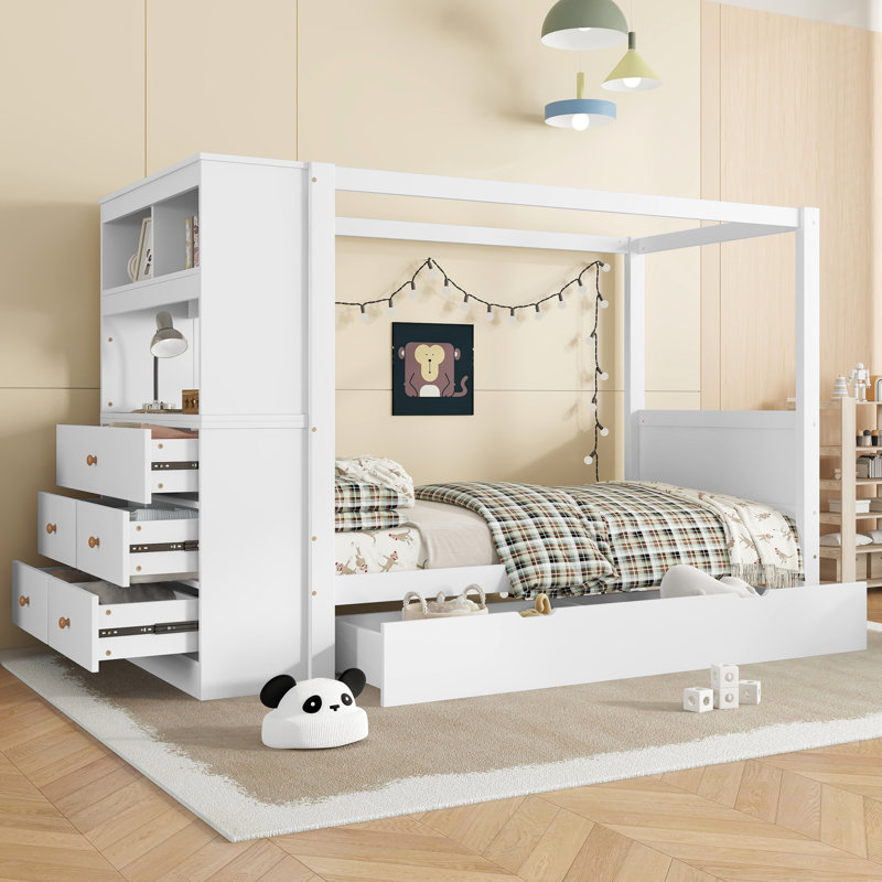 European Single (90 X 200 Cm) Cabin Bed House Beds with Trundle Included