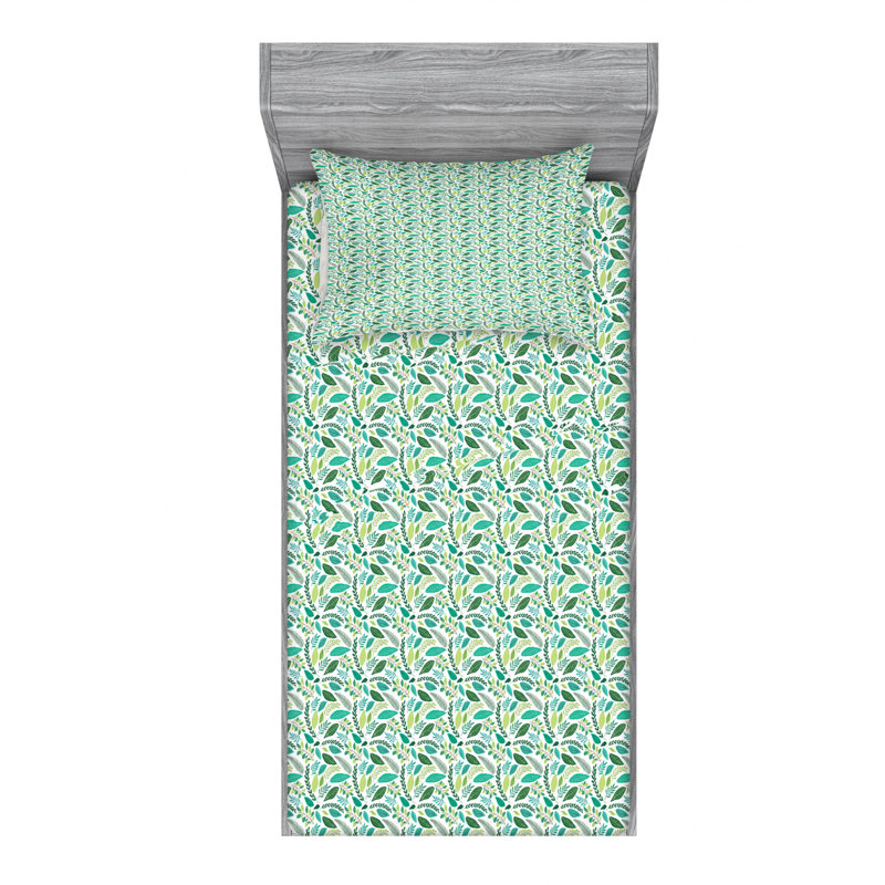 Microfiber Sheet Set, Twin Sheet Set with Fitted Sheet