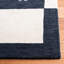 Santiago Handmade Wool Cream/Black Rug-1268668826