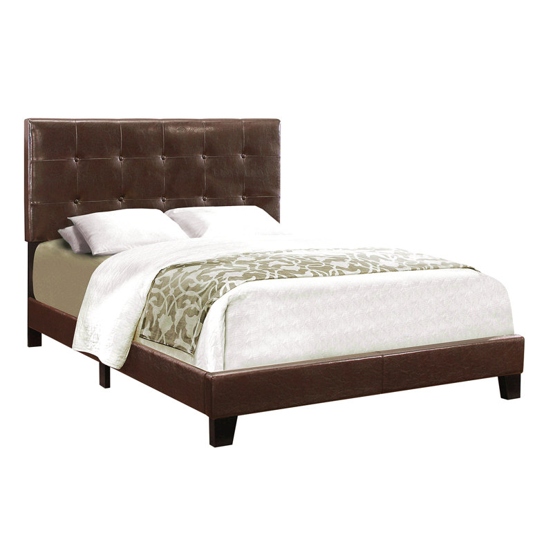 Bed, Full Size, Bedroom, Upholstered, Full, Brown
