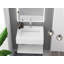 Lavabo de salle de bain mural Pyramid 24 "avec cuve à rampe - blanc-62540268-67184107