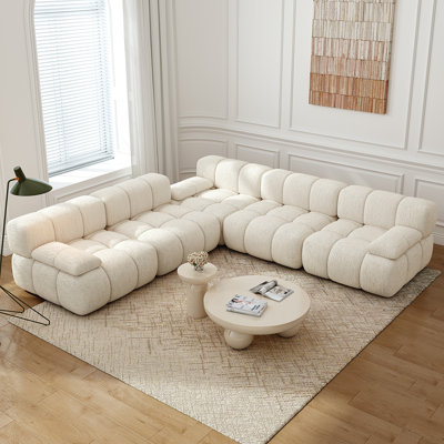 Canapé modulaire rembourré en V 118,5 po 118 pièces