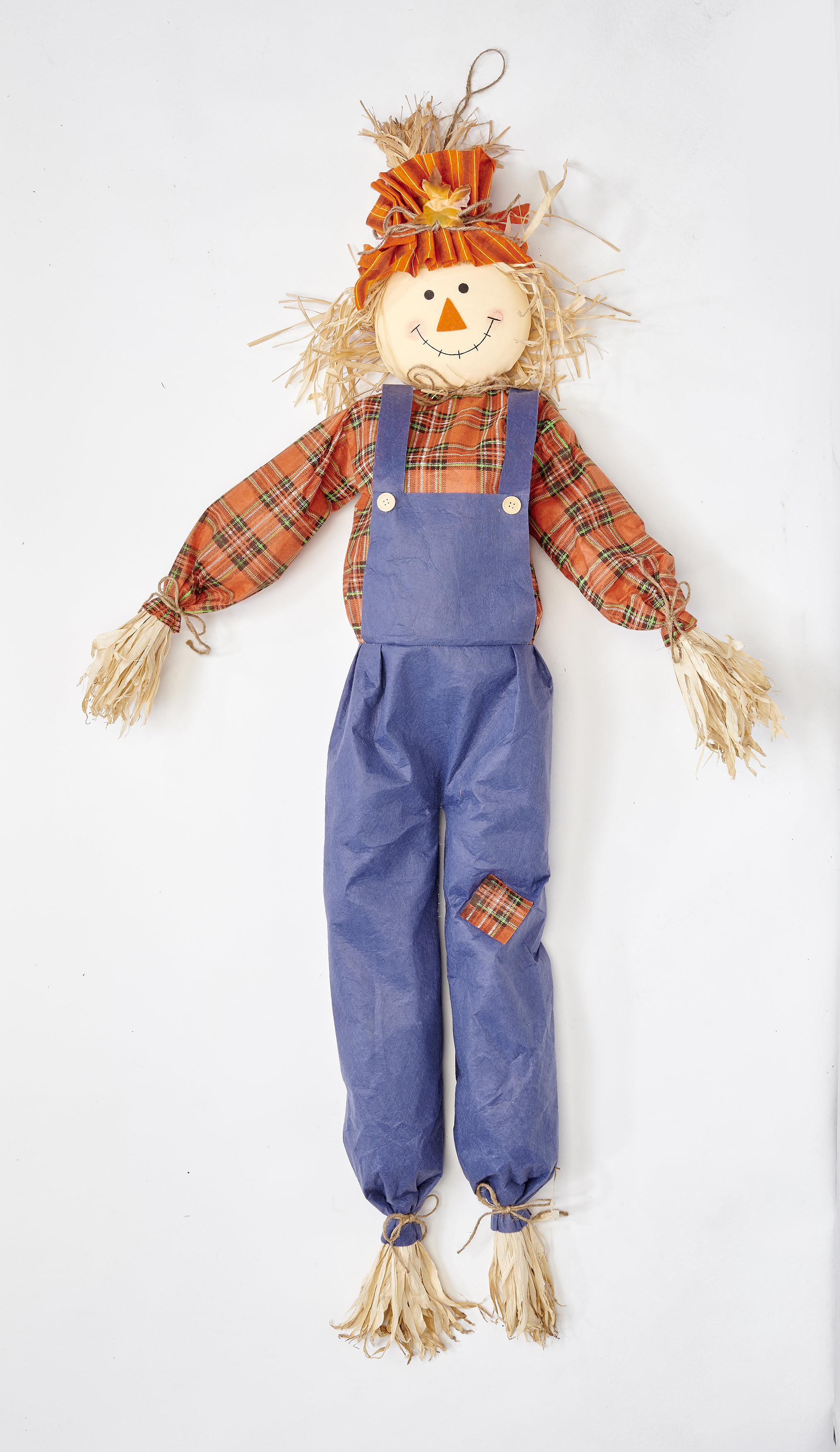 The Holiday Aisle® Stuffed Harvest Scarecrow Figurine | Wayfair