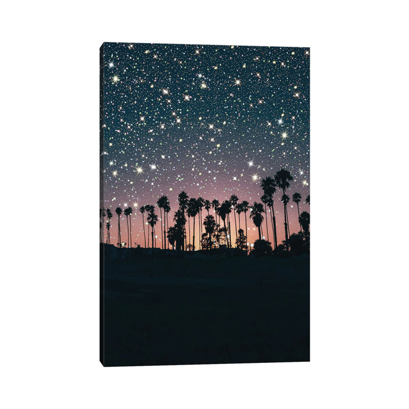 Sunset Sky Glitter - Wrapped Canvas Gallery-Wrapped Canvas Giclée, 20.32 cm H x 30.48 cm W