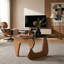 Table basse Mid-Century moderne en bois, style petite maison de campagne, brun