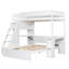 Lit superposé avec ports USB et rangement-124537605