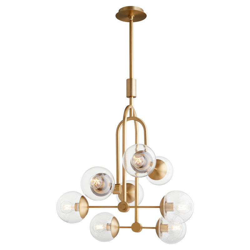 Drea 8 - Light Dimmable Sputnik Modern Linear Chandelier