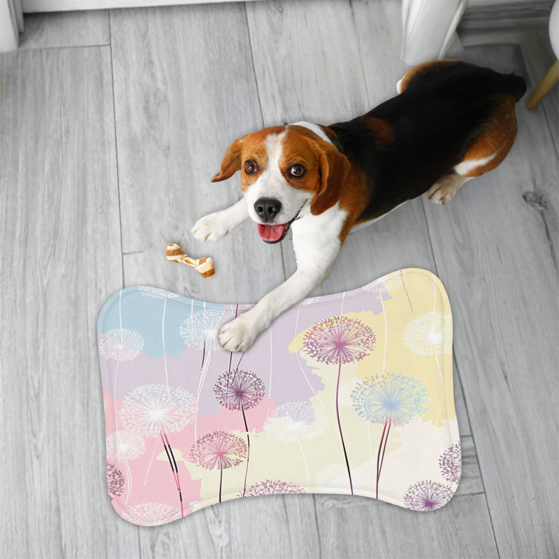 Tapis d'alimentation pastel en forme d'os - 1 pièce