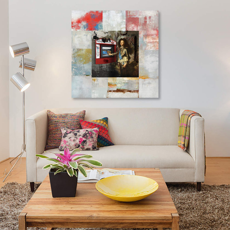 «Atmosphère», impression sur toile, H 37 po x l 37 po x P 1,5 po, Toile tendue, Pas de tapis