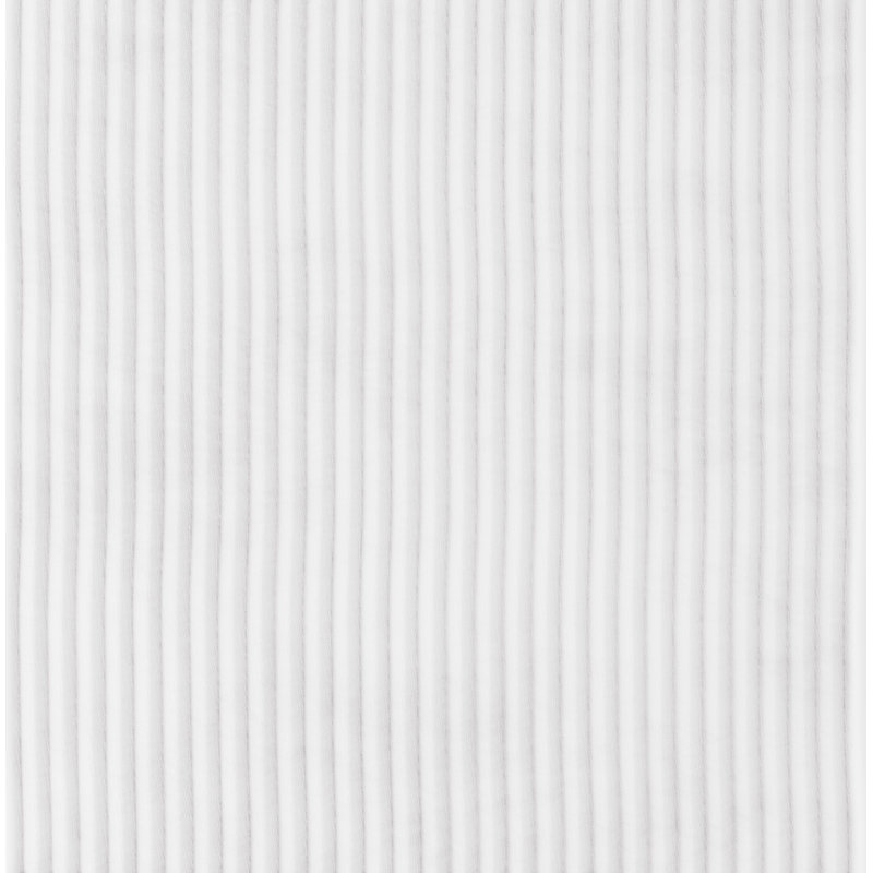 Lit plateforme tapissier avec rangement Gouker, Blanc, Simple