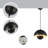 Modern 9" Black Kitchen Island Mini Pendant Light, Matte Metal Dome Hanging Ceiling Light Fixture for Kitchen Island, Dining Room, Bedroom-849817855