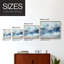 Blue Cloudscape - Reproduction encadrée - Restickable-76070500-76070502