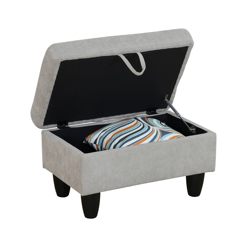 Canapé modulaire 3 pièces Tijay, Velours gris clair