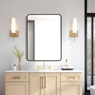 Tanette Aluminum Rectangle Wall Mirror