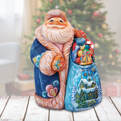 Derevo Secret Surprise Santa Figurine