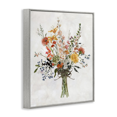 «Enchanting Floral Bouquet», art de la giclée encadrée par Carol Robinson