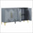 Unique Features of a Four-Door Cabinet with Two-Tone Triangular Pattern Doors-63045508