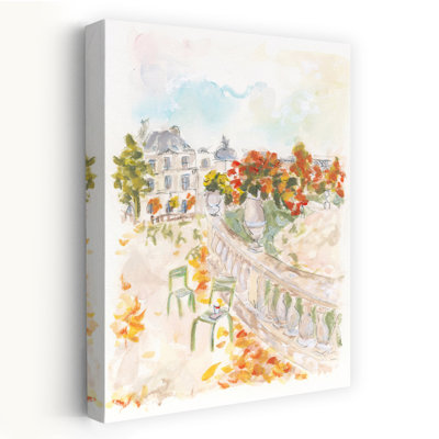 Art contemporain, paysage contemporain abstrait romantique rose