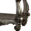 Table de bout en platine gris antique avec tablette inférieure pour le salon, gris, s'adapte à l'espace principal, traditionnel