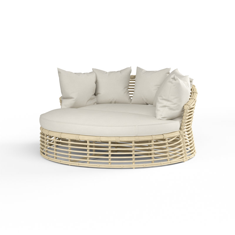 Anira 60'' Wicker Outdoor Daybed with Sunbrella Cushions