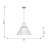 Liouet 1 Light Kitchen Pendant With Clear Ribbed Shade-112699526-112699527