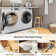 Kaldi Vibrant Spring Floral Print Machine Washable Area Rug with Non-Slip Backing for Living Room, Dining Room, Bedroom