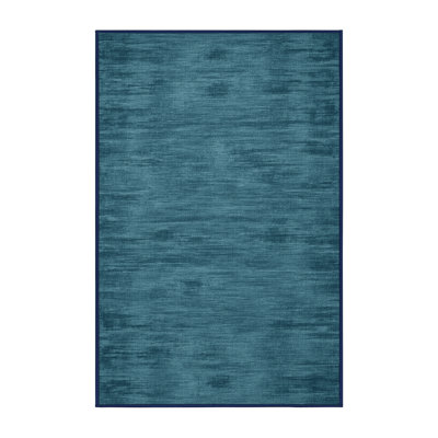 Machine Washable Solid Gray Area Rug