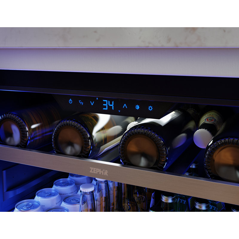 Presrv Pro 24 In. 7-Bottle And 88-Can Single Zone Beverage Cooler