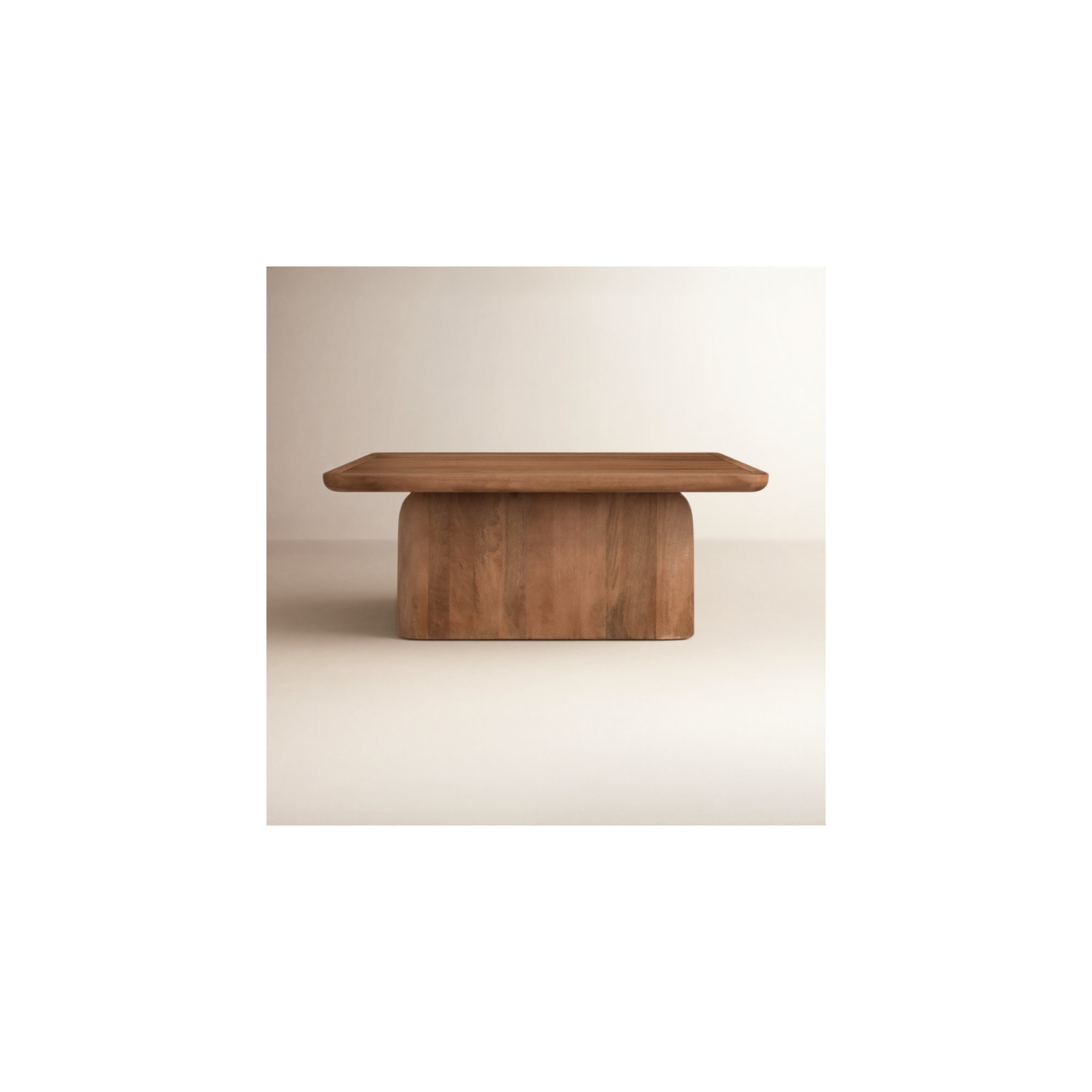 Bergholt Solid Wood Block Coffee Table