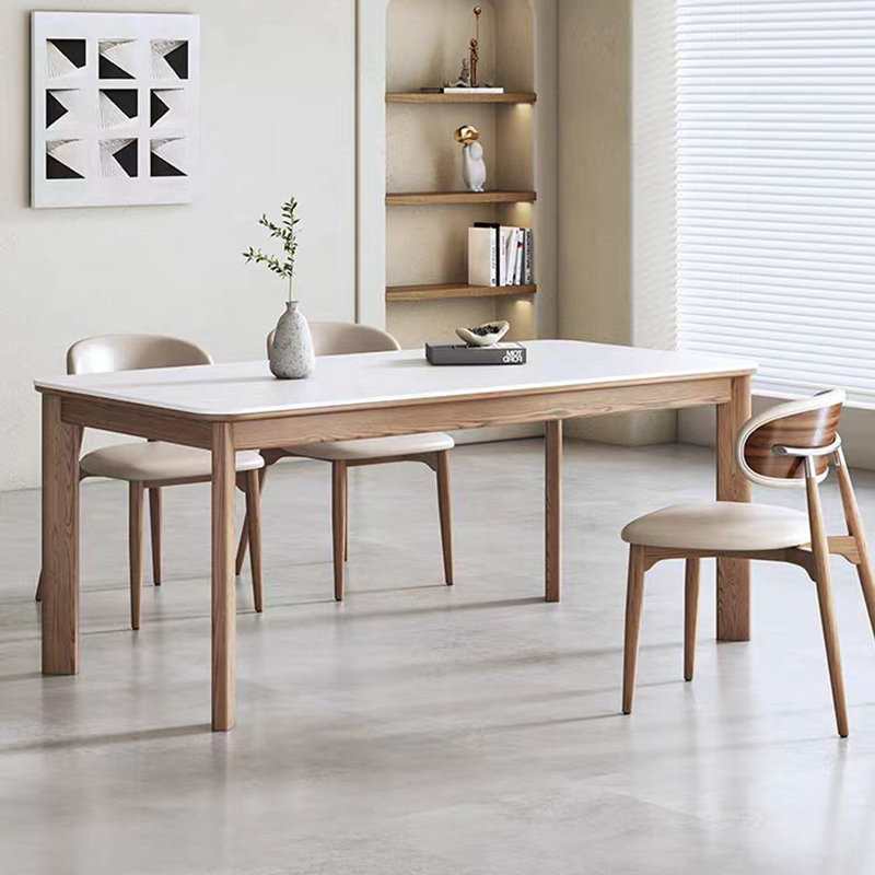 Table de salle à manger légère et luxueuse, H 29,52 po x L 70,86 po x l 33,46 po