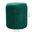 37.5cm Wide Velvet Cylinder Striped Standard Ottoman-1343830867