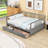 2 Drawers Full Wooden Daybed with Center Legs-1323830640