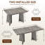 Table de salle à manger extensible de 46,8 po à 62,4 po de largeur-2047587234