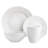 Chloe 16 Piece Porcelain China Dinnerware Set - Service for 4