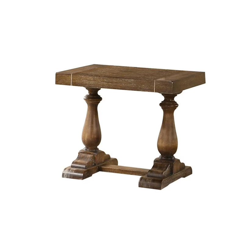 Table de bout transitionnelle en bois massif en bois de grève, canapé de salon en bois massif