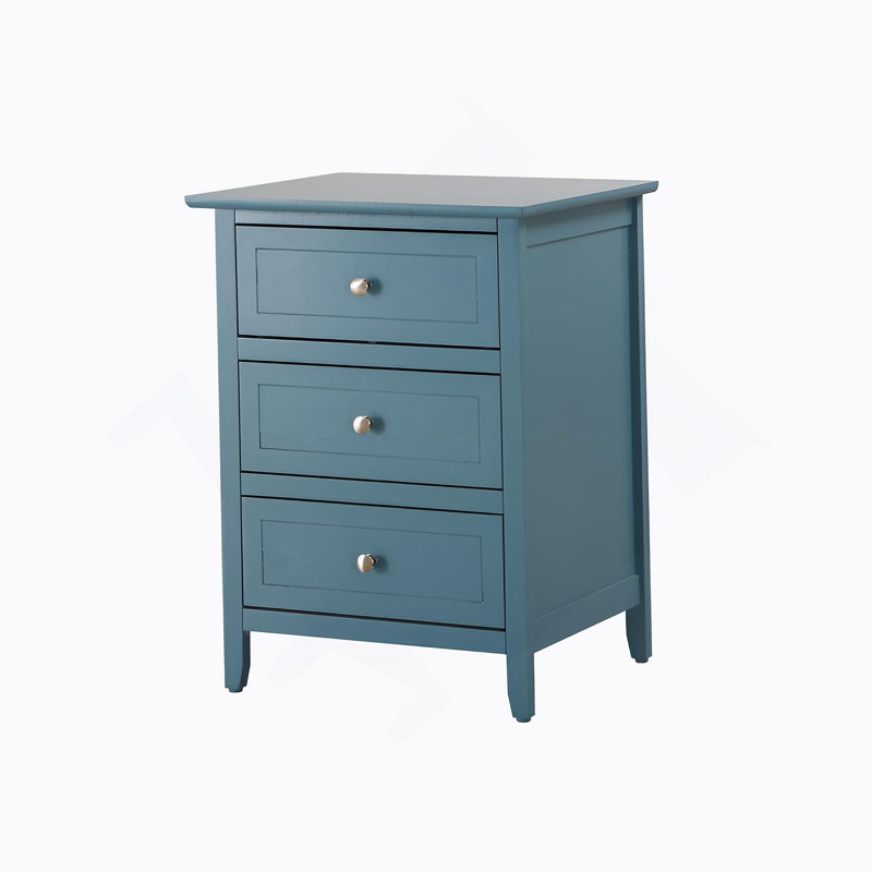 Table de chevet sarcelle décorative pour chambre à coucher moderne, Bleu sarcelle