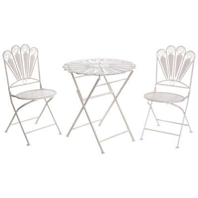 Bistro Set Kurz Metal Blue