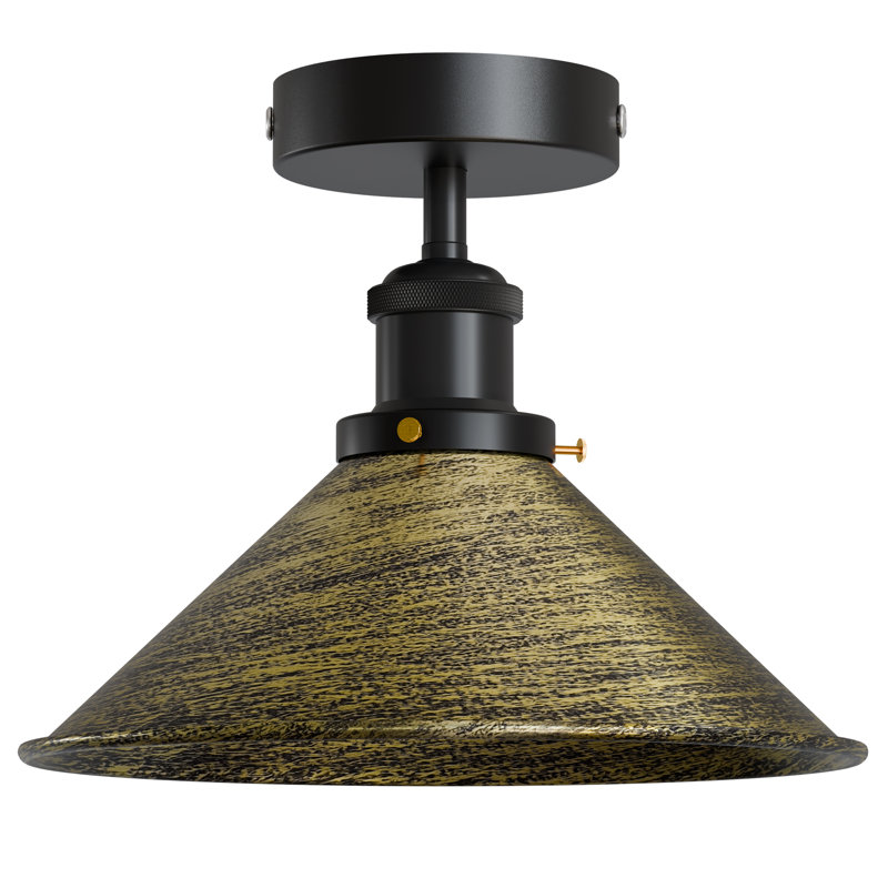 Langleyville Flush Mount, Brushed Brass