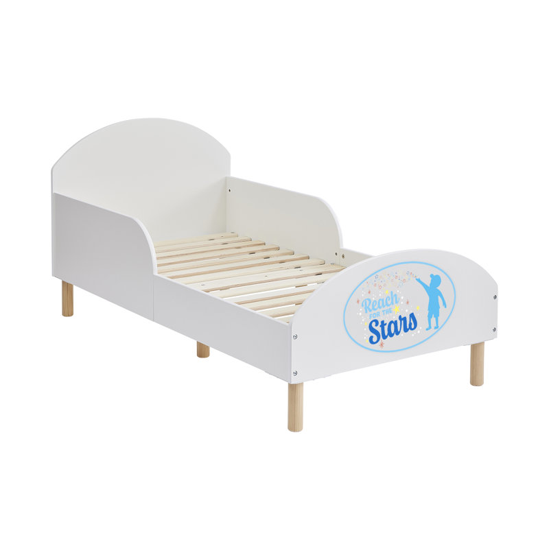 Kids White Toddler Bed – Reach For The Stars