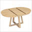 Ensemble de salle à manger rétro 5 pièces avec table ronde extensible et chaises rembourrées pour une expérience culinaire élégante