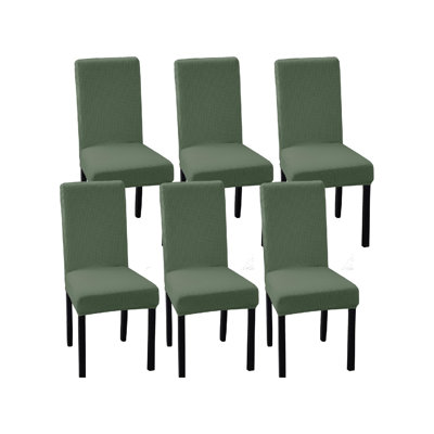 Polyester Box Cushion Dining Chair Slipcover